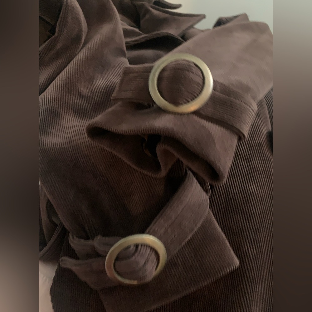 Brown corduroy spring coat - Picture 5 of 5